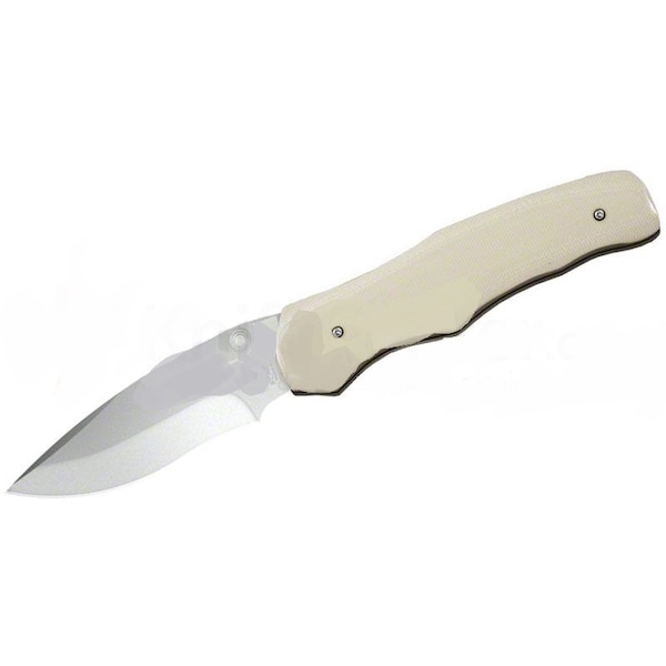 Bear & Sons Cutlery 2013 Rancor G10 Desert Sand S30-V Bead Finish Modified Drop Point Plain BEA-MC-100-DS4-P - main